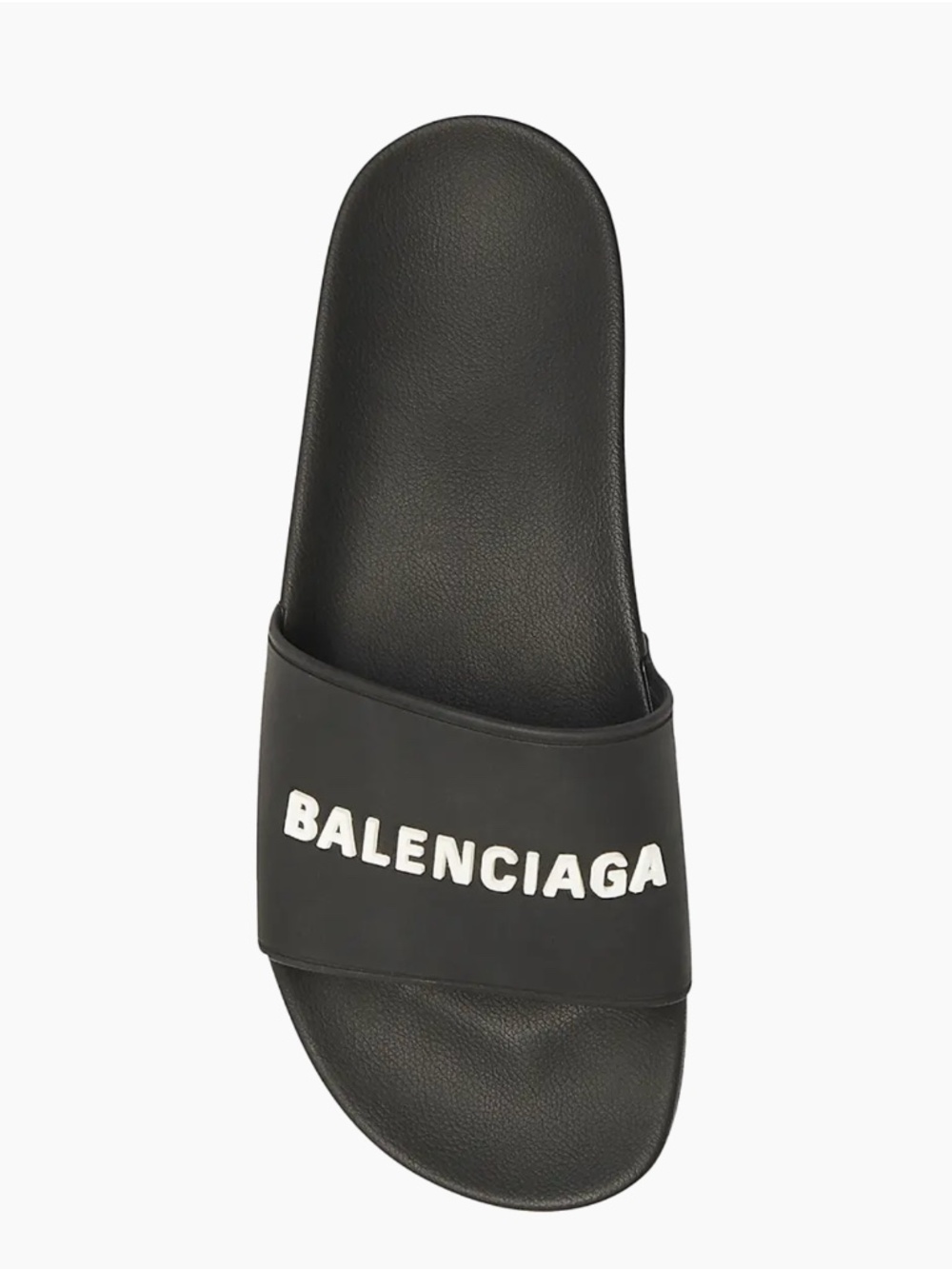 NIB $450 Balenciaga Logo Sport Slide in BLACK/WHITE, Size 6 US / 36 EU!